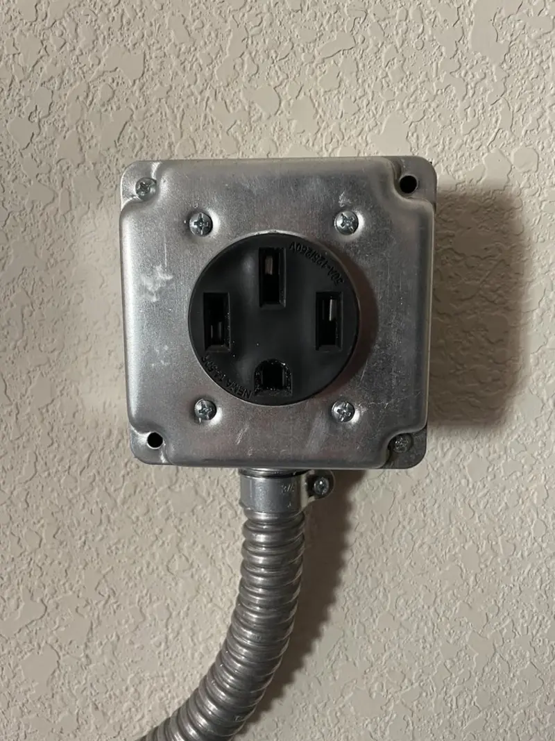 NEMA 14-50 outlet installed for Electrical Panel Upgrade in Palmyra